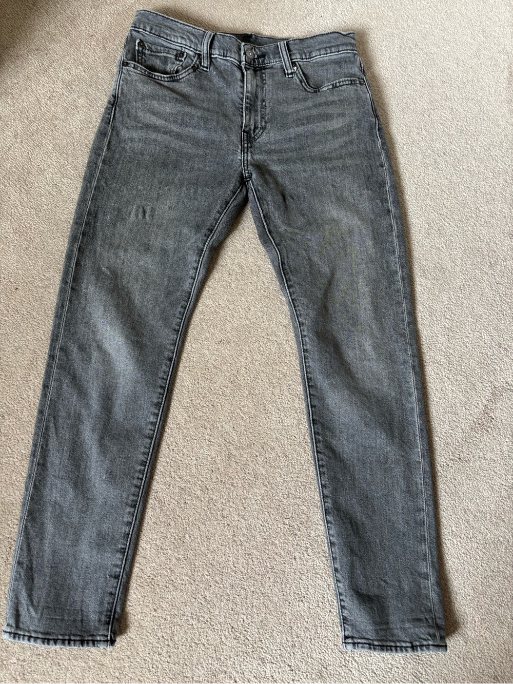 Levi’s 512 Slim Taper Jeans Gray Wash W30 L30 Premium Denim